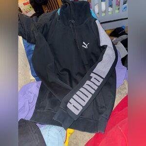 Puma Black Sweatshirt with White Accents